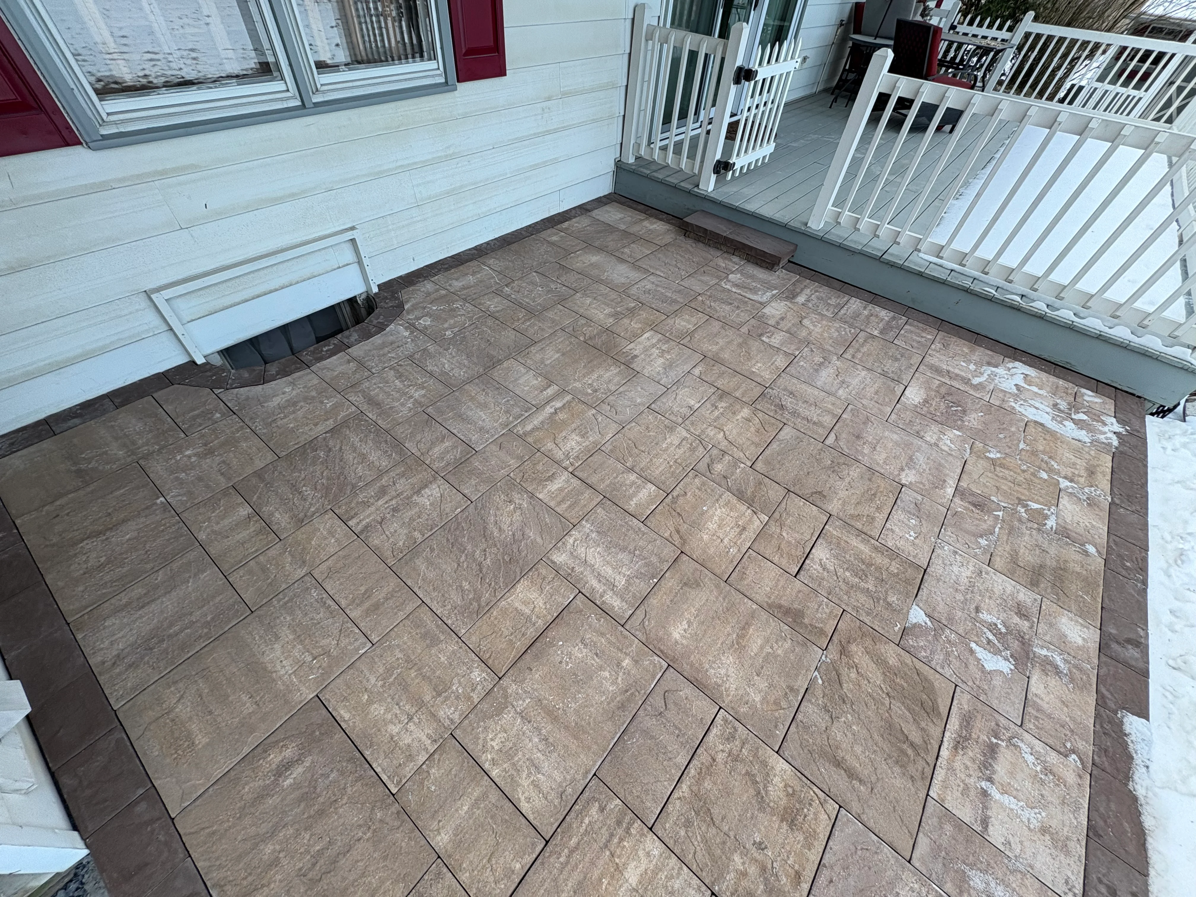 Paver Patio Installation (Brown)